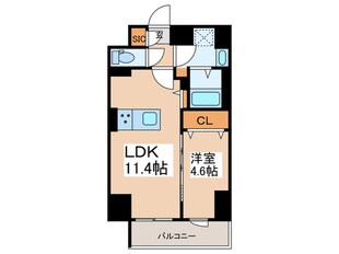 レフィールオーブ浅草橋の物件間取画像